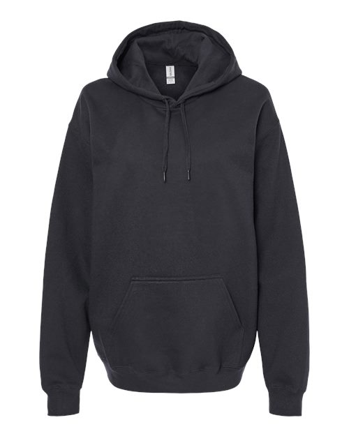 Gildan SF500 Unisex Softstyle® Midweight Hooded Sweatshirt in Black
