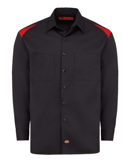 Dickies 6605 Men's Long Sleeve Performance Team Shirt — Front