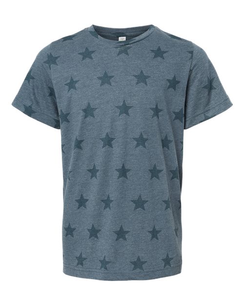 Code Five 2229 Youth Star Print Tee — Front