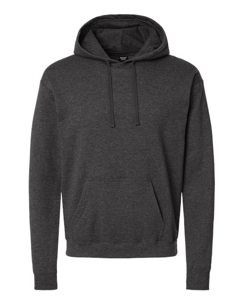 Hanes RS170 Unisex Perfect Sweats Hooded Sweatshirt in Charcoal Heather