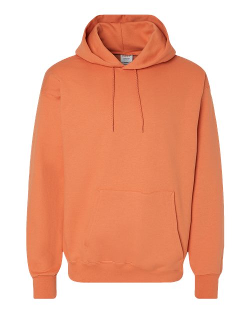 Hanes F170 Unisex Ultimate Cotton® Hooded Sweatshirt in Pumpkin