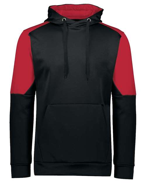 Holloway 222540 Unisex Blue Chip Hooded Sweatshirt — Front