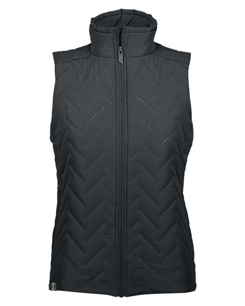 Holloway 229713 Women's Repreve® Eco Quilted Vest — Front