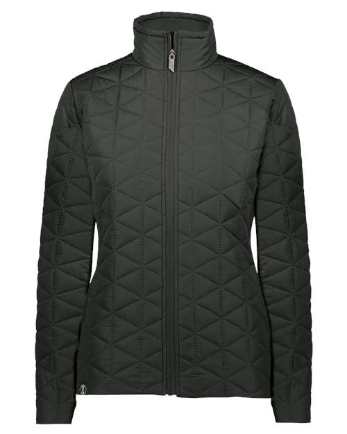 Holloway 229716 Women's Repreve® Eco Quilted Jacket — Front
