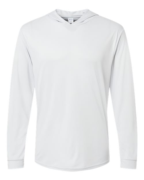 Paragon 220 Unisex Bahama Performance Hooded Long Sleeve T-Shirt — Front